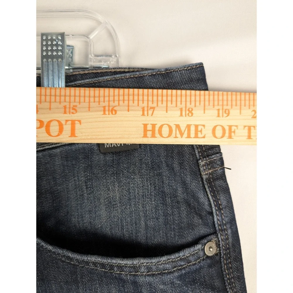 Mavi Jeans Mens 37x28 (35x34 Tag) Blue Matt Relaxed Straight Leg